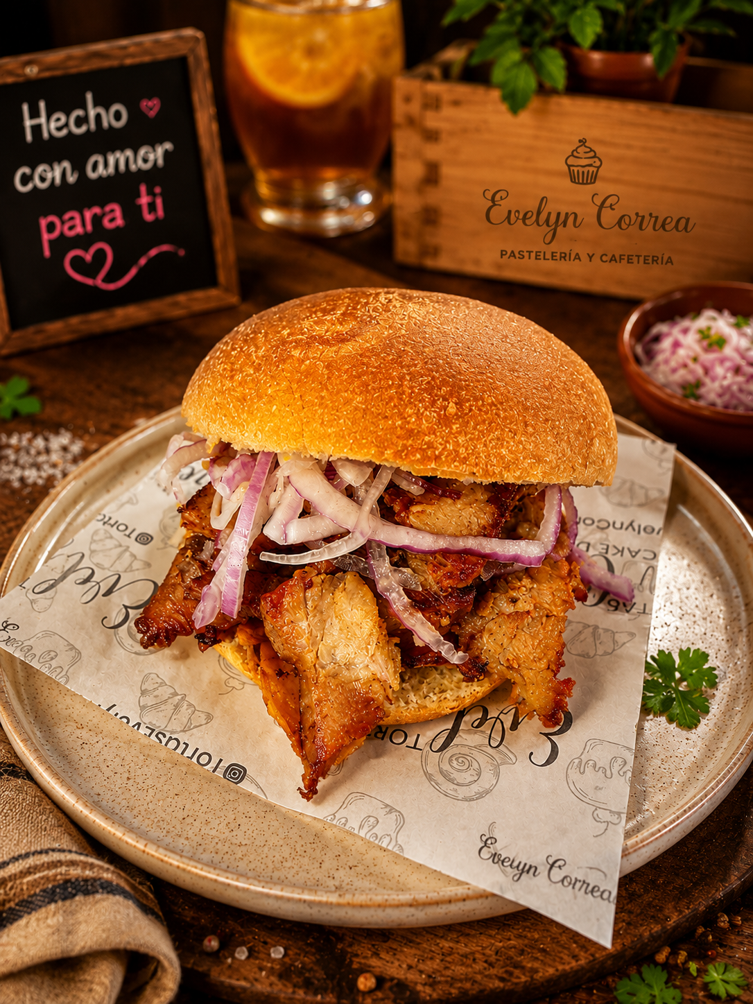 Pan con Chicharrón